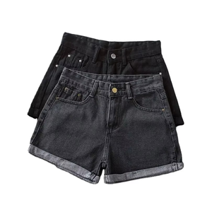 Shorts en jean délavé pour homme, en coton respirant de haute qualité, coupe droite taille haute, style décontracté d'été - Product Image 2