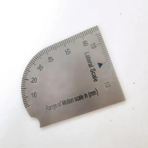 Calibrador de mordida dental de acero inoxidable, regla de medición de precisión para capacidad de apertura bucal - Product Image 1