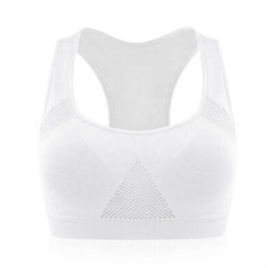Women's Mid Keyhole Medium Support Racerback Sports Removable <b>Cups</b> Light Breathable Anti-Bacterial Spandex/Polyester Running Bra - Product Image 2