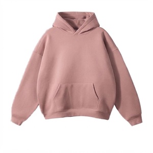 เสื้อฮู้ดดี้ผู้ชายผ้าฝ้าย 100% สีแดง ทรงโอเวอร์ไซส์ ผ้าฟลีซเนื้อนุ่ม สวมใส่สบาย สีพื้น มีกระเป๋า เหมาะสำหรับใส่ในฤดูใบไม้ร่วง - Product Image 2