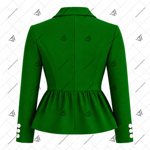Ropa Personalizada de la Hermandad Griega Iota Phi Lambda, Blazer Semiformal con Peplum Bordado 100% Algodón, Artículos Griegos - Product Image 3