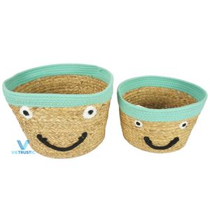 Trending Water Hyacinth Baby Basket Woven Newborn Bassinet Natural Nursery Decor Wholesale Supplier - Product Image 3