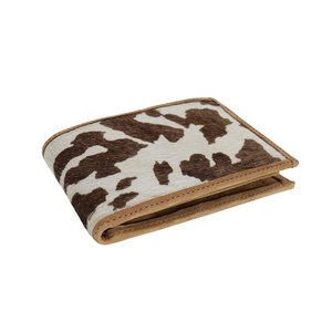 Portefeuille en cuir de vachette de qualité supérieure pour homme, portefeuille en cuir à poils, portefeuille fin fait main, portefeuille bifold en cuir naturel - Product Image 5