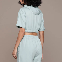 Ensemble de survêtement d'été en coton pour femmes, respirant, doux, anti-humidité, séchage rapide, short et t-shirt en jersey, pour la gym, le yoga et le quotidien