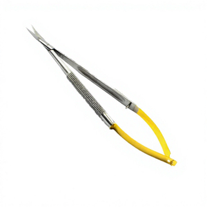 Pinza Portaagujas de 12.5cm con Mango Dorado, Instrumento Quirúrgico de Sutura, Herramienta Médica Reutilizable de Acero Inoxidable - Product Image 2