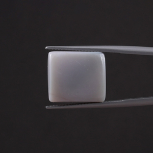 Opale blanche naturelle, pierre précieuse en vrac, 11,92 carats, taille coussin 15,5x14mm, 6mm, certifiée IGI, taillée à la main, polie, avec traitement de cirage/lustrage léger - Product Image 3