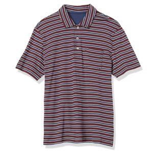 Polo en coton rayé pour homme de qualité supérieure, manches courtes, décontracté, respirant, tissu Oxford avec poche, coupe classique - Product Image 6