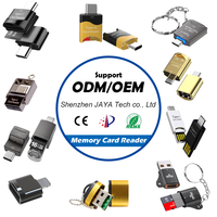 Lector de Tarjetas TF/SD USB/USB-C Externo de Fábrica JAYA para Laptop y Teléfono Móvil, Personalizable OEM/ODM