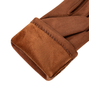 Nouveau Gant en Cuir Tendance pour Femmes – Chaud et Élégant pour l'Hiver – Gants en Cuir Véritable Noirs Personnalisables - Product Image 4