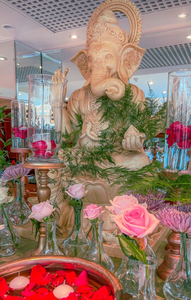 ดอกไม้ปลอมสำหรับจัดเป็นฉากหลังสีขาวรูปดอกไม้สำหรับงานเลี้ยงอีเว้นท์เวทีงานแต่งงานของตกแต่งปลอม - Product Image 2