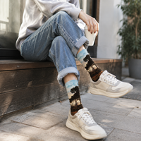 Chaussettes personnalisées imprimées en couleur, tissu extensible, OEM ODM, streetwear, équipes, promotions, événements, personnalisées, adultes, sportives