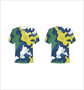 เสื้อยืดแขนสั้นลายพรางผู้ชาย คอกลม ทรงปกติ แห้งเร็ว พิมพ์ลายลำลอง สวมใส่สบาย พิมพ์ลายแบบซับลิเมชั่น โพลีเอสเตอร์ 100% - Product Image 1