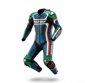 Combinaison en cuir pour moto Elite Series 2026 |   Zones à haute abrasion à double couche |   Équipement de piste professionnel sur mesure - Product Image 4