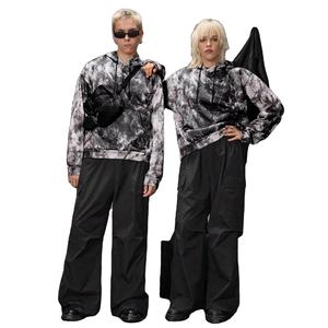 Sweat à capuche unisexe vintage en coton 100% imprimé par sublimation, fabrication OEM, étiquette privée, mode personnalisée, streetwear tendance - Product Image 6