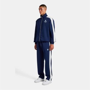 Chándal informal de invierno de algodón azul con estampado liso para hombre, talla grande - Product Image 4