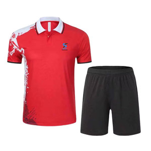 Nouvelle Arrivée - Tenues d'équipe de tennis exclusives personnalisées avec logo frontal, short 100% polyester, anti-humidité, protection UV pour hommes - Product Image 1