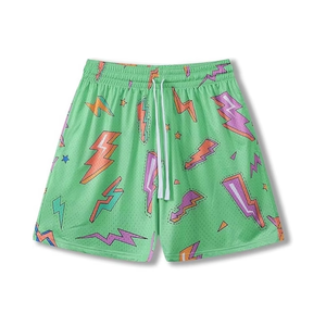 Shorts de basket-ball professionnels pour hommes en polyester et mesh imprimé, séchage rapide, shorts décontractés pour la salle de sport, fabricant OEM ODM en gros - Product Image 4