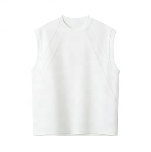 High Quality Custom Men's Summer Sports <b>Vest</b> Solid Color Sleeveless Tank Top For Men Wholesale Training Workout Gear - Product Image 2