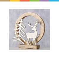 Lot de 2 sculptures de grande roue en métal doré, figurines cinétiques rotatives pour fête foraine, centre de table créatif pour salon