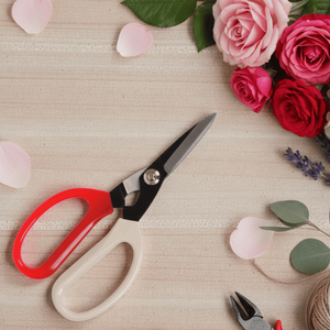 7.25 Inch Laser Scissors Smooth <b>Edge</b> DIY Grade Harvest Scissors Factory Direct Garden Supply - Product Image 1