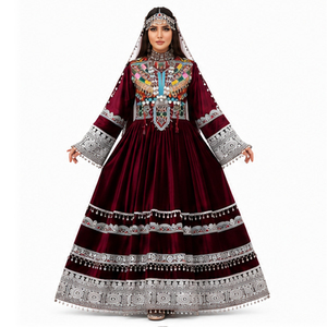 Decoración Afgana Antigua a Bajo Precio, de la Mejor Calidad, Vestidos Afganos Kuchi Tradicionales Hechos a Mano en Todos los Tamaños y Colores - Product Image 1
