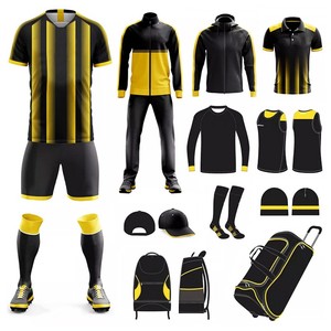 Ensembles d'uniformes de football de qualité supérieure, tenues de sport complètes, kits d'uniformes de football, sweats à capuche, sacs de sport, chaussettes, shorts imprimés - Product Image 4