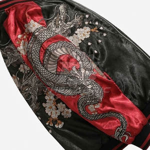 Chaqueta Sukajan Casual y Elegante para Invierno, con Bordado Premium, Cuello Alto, Ligera, Cómoda, para Uso Diario - Product Image 6