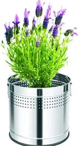 Maceta Gigante de Metal Plateado Brillante de Acero Inoxidable, Venta al por Mayor, Maceta Grande Metálica para Plantas y Flores, para Decoración de Interiores - Product Image 5