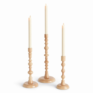 Wooden Tapered Candlestick Holder <b>Set</b> for Home Decoration Handmade Natural Finish Customized <b>Candle</b> Taper - Product Image 4
