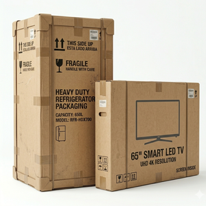 Corrugated Carton Boxes Factory Direct for Large Appliance <b>Packaging</b> TV Refrigerator Wholesale - Product Image 4