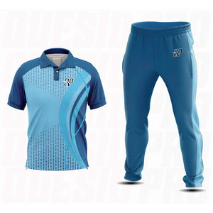 Ensemble d'uniformes de cricket imprimés par sublimation, design d'usine professionnel, couleur bleu ciel, uniformes de cricket de style optimal, vêtements de sport faciles à porter - Product Image 4