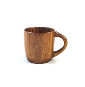 Taza de Madera Ecológica Hecha a Mano, Taza de Café de Madera Maciza con Acabado Natural, Estilo Rústico, para Té y Café - Product Image 1
