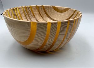 Tazón de Madera de Acacia con Resina Epoxi Hecho a Mano, Diseño Artístico de Río, Vajilla de Lujo, Libre de BPA y Ecológico - Product Image 3