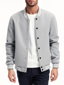 Chaqueta Varsity Clásica Estilo Letterman, Ropa Casual para Uso Diario, Prenda Exterior Cómoda de Inspiración Atlética para un Estilo Diario - Product Image 3