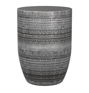 Top Selling Aluminum <b>Vintage</b> Accent <b>Stool</b> Antique Metal Hammered Side <b>Stool</b> Drum Shape Decorative Classic Luxury Wholesale Item - Product Image 4