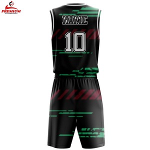 Uniforme de basket-ball personnalisé pour adultes - Imprimé, respirant, antibactérien, protection UV, évacuation de l'humidité, séchage rapide, col en V - Product Image 4