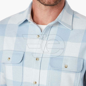 เสื้อเชิ้ตผ้าแฟลนเนลผู้ชาย แขนยาว ลายสก็อต ผ้าฝ้าย นุ่ม สบาย ใส่ได้ทุกวัน ติดกระดุม ใส่ทำงานได้ ทันสมัย เหมาะกับกิจกรรมกลางแจ้ง - Product Image 5