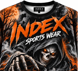 INDEX Men's Halloween Skull Printed <b>T</b>-<b>Shirt</b> Short Sleeve O-Neck Sporty Fit With <b>Pumpkin</b> And Bats Design - Product Image 6