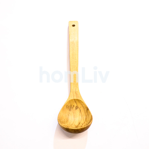 OEM Natural Teak Wood Soup Ladle Eco Friendly Sustainable Foodgrade No <b>Paint</b> and Varnish Halal Customized Cooking Spoon Scoop - Product Image 2