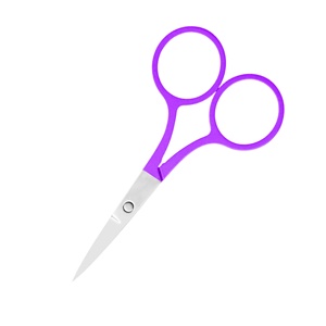 Ciseaux à sourcils en acier inoxydable écologiques à lame droite, qualité supérieure, prix abordable - Product Image 6