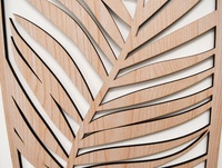 Décor mural en bois de style religieux, feuilles de Monstera découpées au laser, 5 mm, cadeau de table, thème Amour, artisanat vietnamien Delarchi