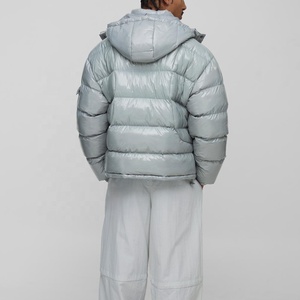 Vestes matelassées pour hommes, logo personnalisé, légères, chaudes, grandes tailles, streetwear, fabrication OEM - Product Image 2