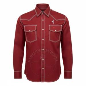 Chemises de soudeur FR American Welding pour le travail, 100% coton, certifiées résistantes aux flammes et ignifuges. - Product Image 1