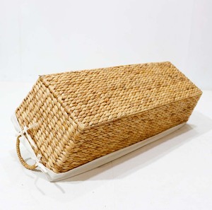 Woven Rattan <b>Bread</b> <b>Basket</b> with Linen Liner Braided Handle Rectangular Serving <b>Basket</b> for Bakery Cafe Home - Product Image 6