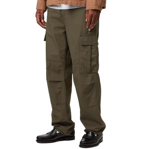 Pantalones Cargo para Hombre OEM, Corte Regular, Algodón Ripstop, Múltiples Bolsillos, Ropa de Trabajo Premium Personalizada, Estilo Urbano, Dobladillo Ajustable - Product Image 4