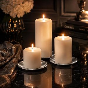 Portavelas Metálico, Plato para Velas, Decoración para el Hogar, Centro de Mesa, Decoración para Mesa de Comedor, Sala de Estar y Dormitorio - Product Image 3