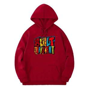 Sweat-shirt à capuche surdimensionné pour homme en tissu polaire avec logo personnalisé, poche avant, coupe classique, décontracté, respirant, séchage rapide, hiver - Product Image 2