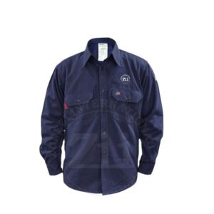Camisa de Seguridad ZUNEZI ZI-9076 Resistente al Fuego y al Vapor, Dos Tonos, Cierre con Broches de Perla, 6.5OZ CAT2, Algodón - Product Image 6