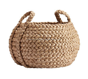 Panier de rangement pour la maison, panier de rangement en jacinthe d'eau naturel et écologique - Product Image 4