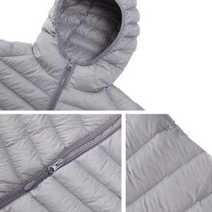 Latest Fashionable <b>Women</b> Puffer <b>Jacket</b> <b>Packable</b> Breathable Full Zipper Up Hooded Puffer <b>Jackets</b> For Ladies - Product Image 6